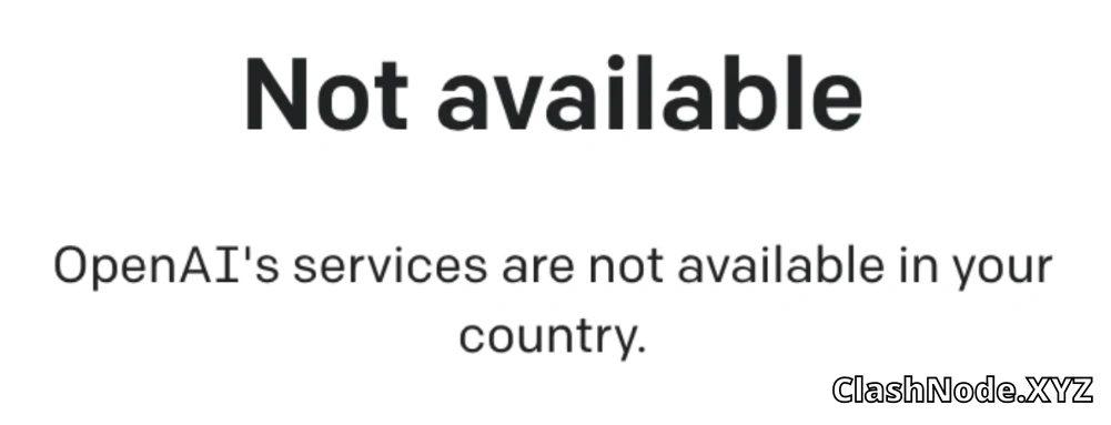 openai's services are not available in your country